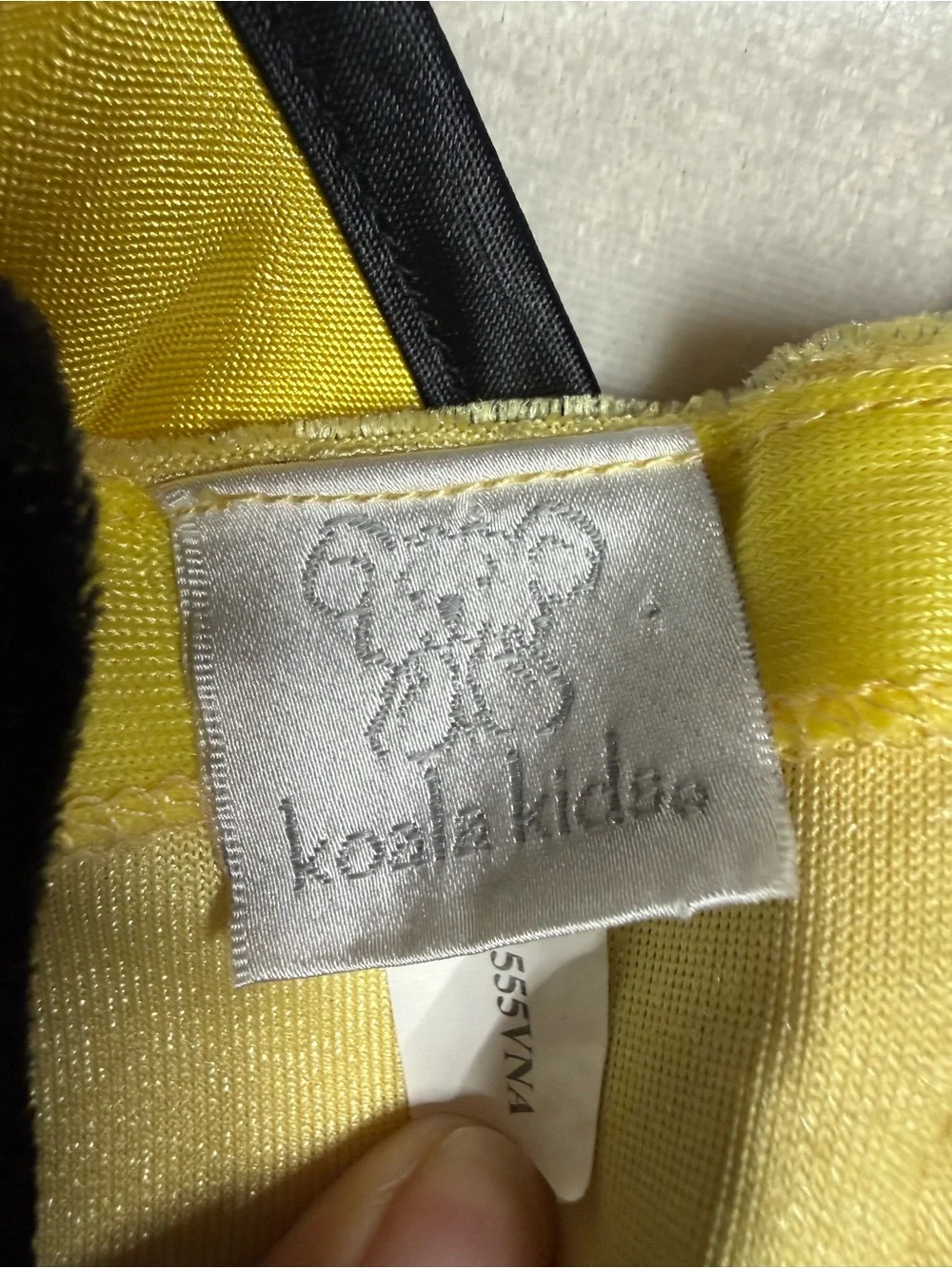 Koala Kids Black & Yellow Bumblebee Tulle Dress Costume 12-18m